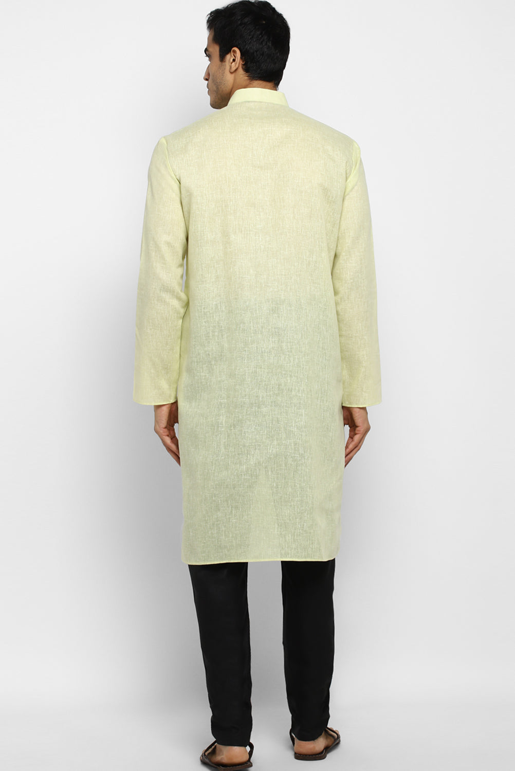 Mens Cotton Slub Kurta Pyjama Set