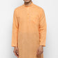 Mens Cotton Slub Kurta Pyjama Set