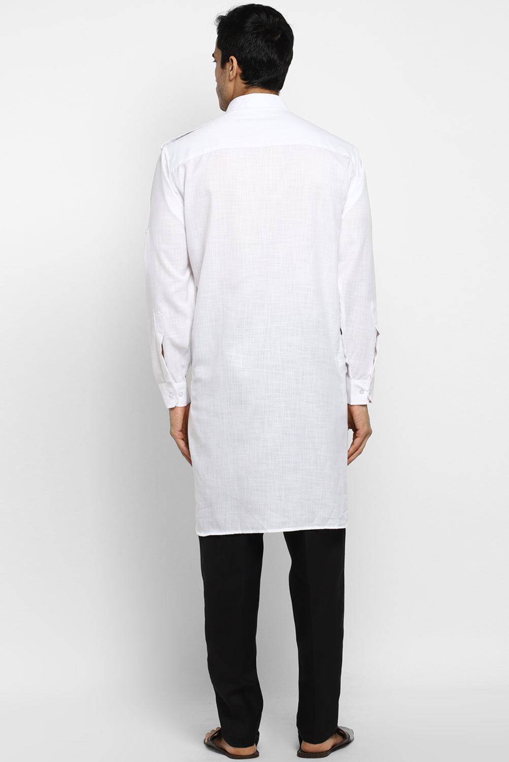 Mens Cotton Pathani Kurta Pant Set