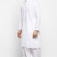 Mens Embroidered Cotton Dhoti Kurta Set