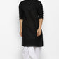 Mens Embroidered Cotton Dhoti Kurta Set