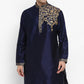 Mens Raw Silk Embroidered Kurta Pyjama Set