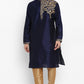 Mens Raw Silk Embroidered Kurta Pyjama Set