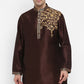 Mens Raw Silk Embroidered Kurta Pyjama Set