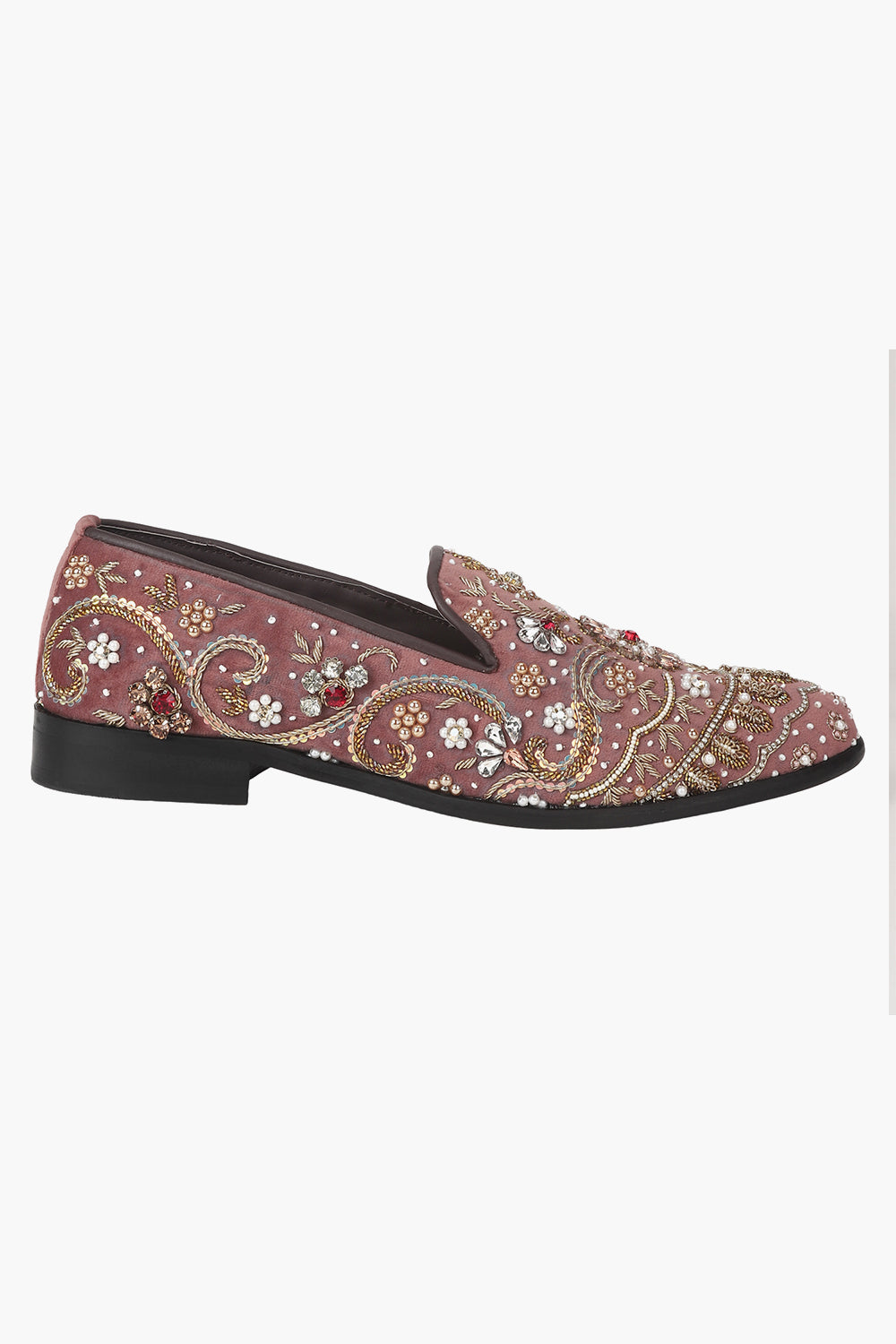 Hand Embroidered Jewel Work Slip Ons