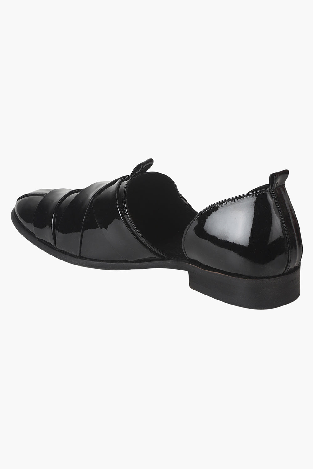 Womens Dress Slipper | Slip On Shoes in Black Patent | Grenson