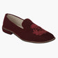 Velvet Slip Ons With Greek Embroidery