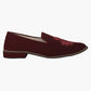 Velvet Slip Ons With Greek Embroidery