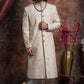 Ivory Dori Work Sherwani And Churidar Set