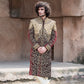 Maroon Velvet Sherwani With Swarovski Work