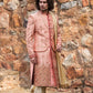 Pink Embroidered Jacket Styled Sherwani Set