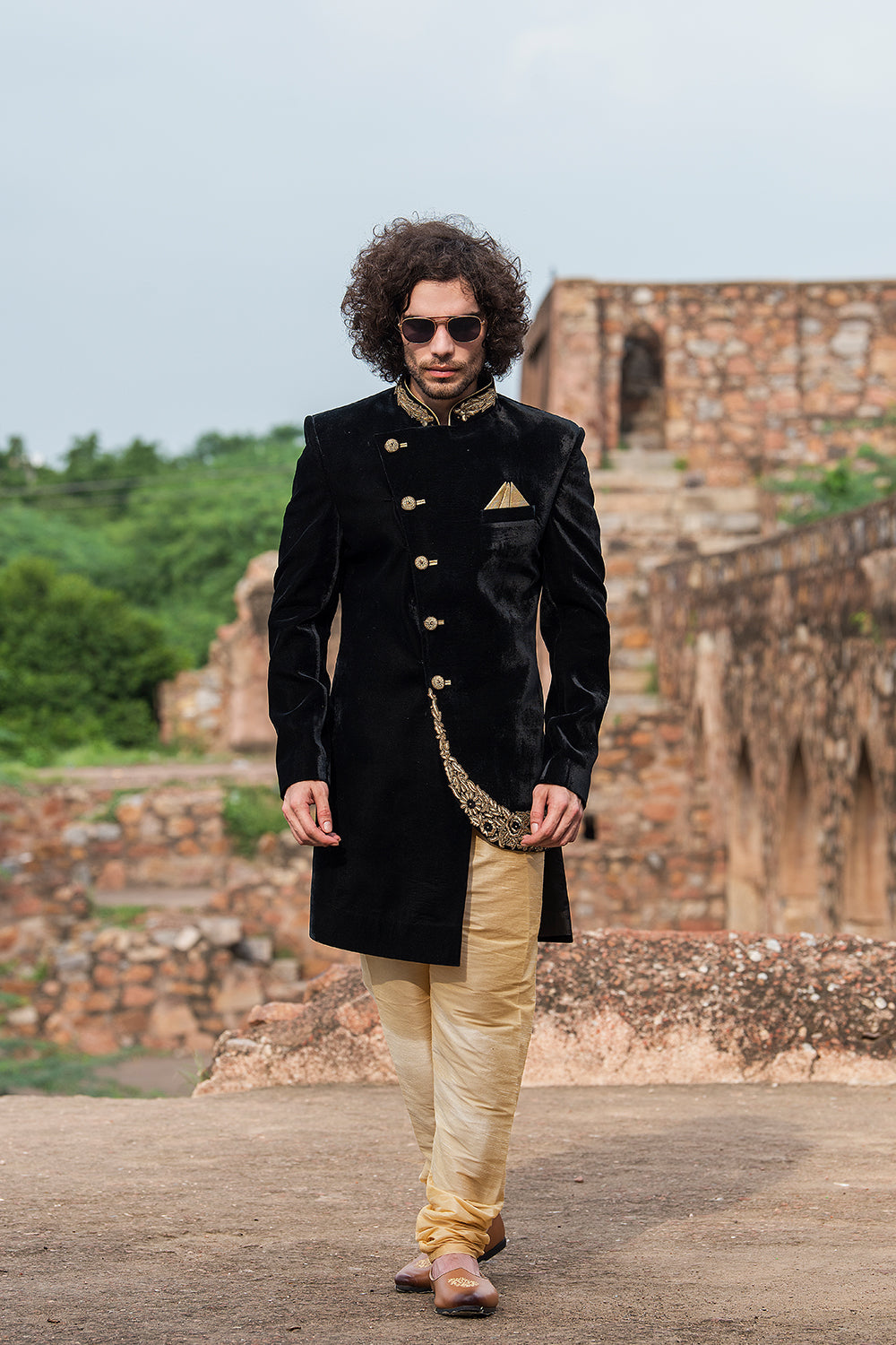 Rajwada style sherwani best sale