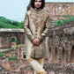 Copper Hand Embroidered Sherwani Set