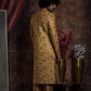 Zari Embroidery Sherwani And Churidar Set